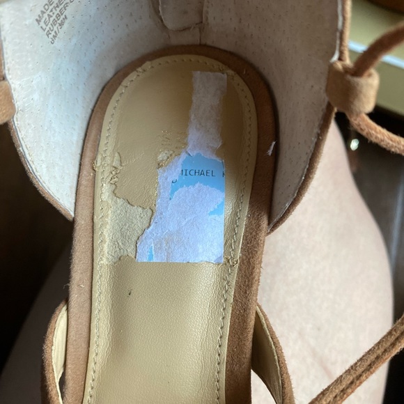 Micheal Kors Mirabel Mid Suede Heels Sandals - Picture 15 of 15